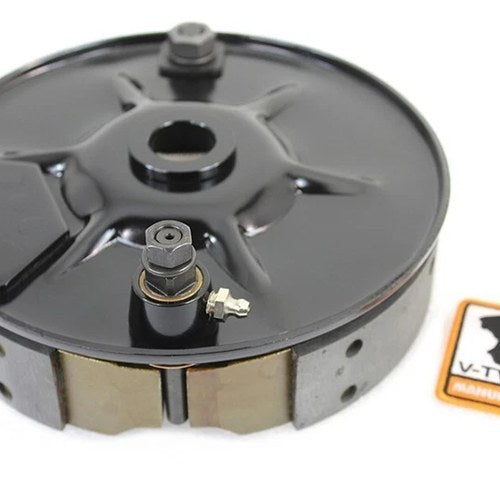 V-Twin 22-0075 Rear Mechanical Brake Backing Plate Kit Black