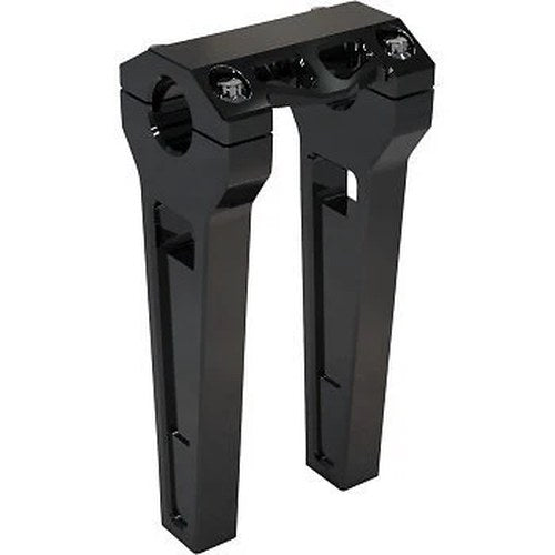 LA Choppers LA-7480-08B Black 8" Tall Performance Risers for 1-1/4" Handlebars