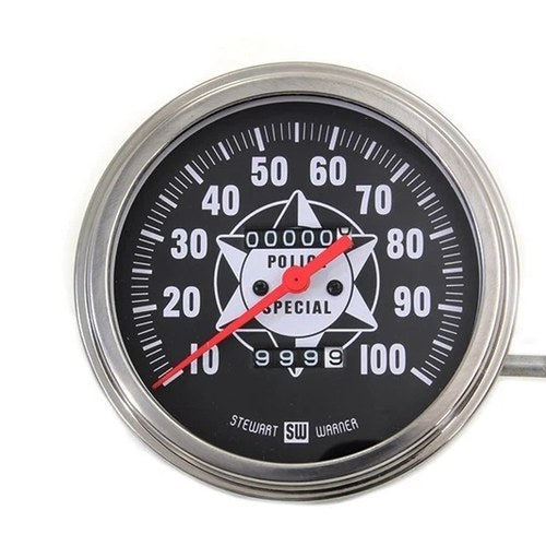 V-Twin 39-0071 Speedometer with 2:1 Ratio and Red Needle