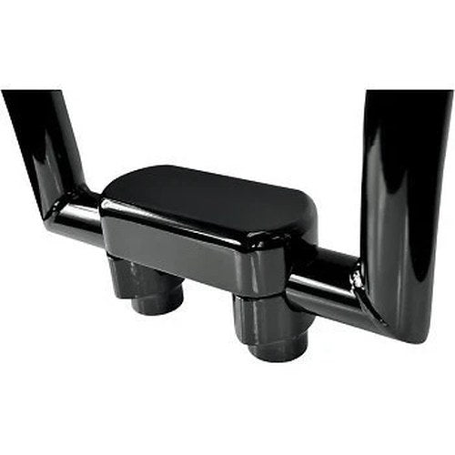 Drag Specialties 0602-0601 Black 1-1/2" Risers & Top Clamp for 1.5" Handlebars