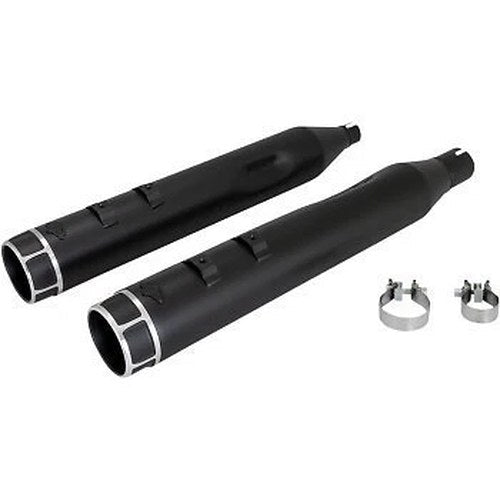 Vance & Hines 46676 Black Torquer 450 Slip-On Mufflers 4.5" for Touring 17-24