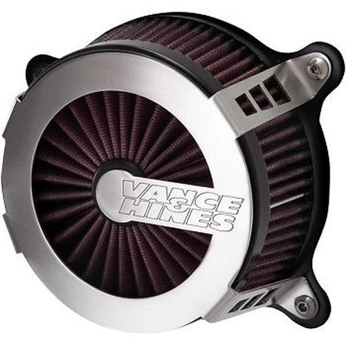 Vance & Hines 70365 Brushed Stainless VO2 Cage Fighter Air Cleaner