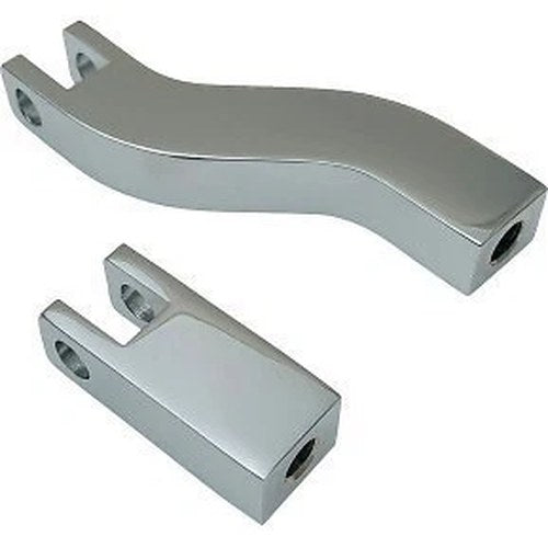 Drag Specialties 1620-2506 Chrome Passenger Footpeg Mount Kit for 02-05 Dyna