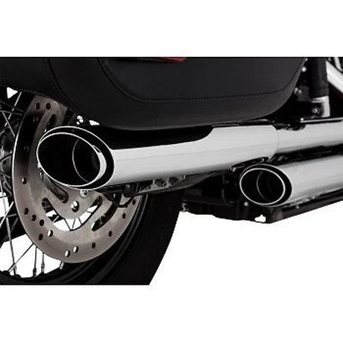 Vance & Hines 16379 Chrome 3" Twin Slash Slip-On Mufflers for 18-21 Flhc