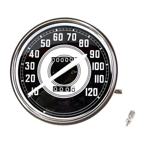 V-Twin 39-0829 Replica 2:1 Speedometer with White Needle