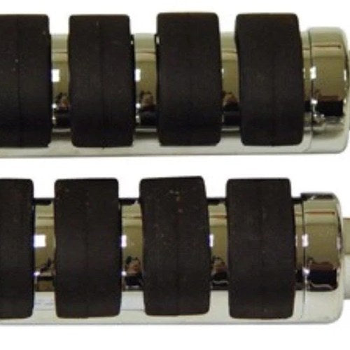 V-Factor 24068 Anti-Vibe Iso Small Passenger Male Mount Foot Pegs for Harley