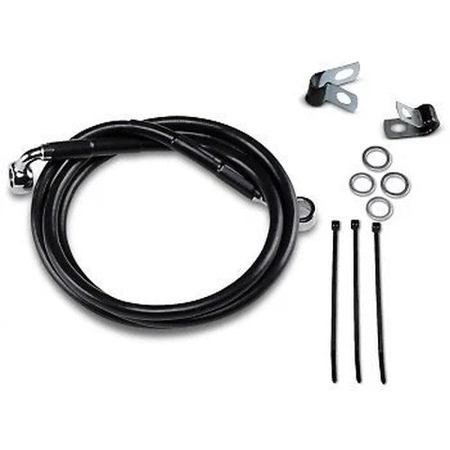 Drag Specialties 1741-2546Extended Length Black Vinyl Brake Line Kit