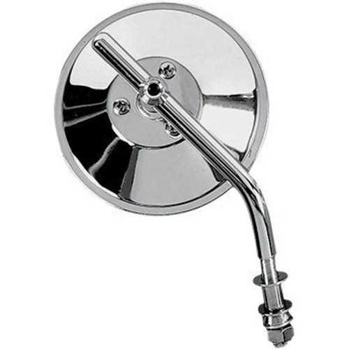 Drag Specialties 4" Round Chrome Mirror for Harley (Sold Each)