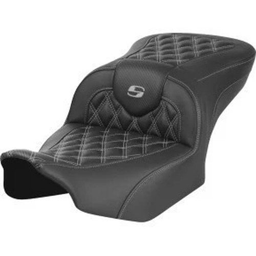 Saddlemen 0801-1781 Roadsofa Gray Lattice Stitch Seat - Harley Fltr Flhx '23-'24