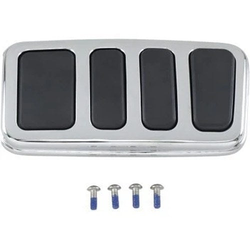 Kuryakyn 4456 Chrome Extended Brake Pedal Pad for 84-23 Harley Touring