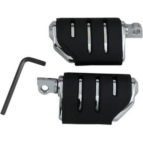 Kuryakyn 7592 Chrome Trident Dually Iso Pegs Harley Male Mount