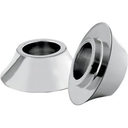 RC Components HD-SPCR-2C Chrome Tapered Front Axle Spacers 08-21 Touring w/o ABS