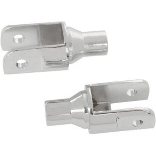 Drag Specialties DS-253507 Chrome Soft-Ride Peg Mounts for Female Harley Mount