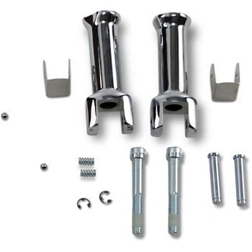 Drag Specialties 1620-1784 Chrome Passenger Footpeg Mount Kit for 18-22 Softail