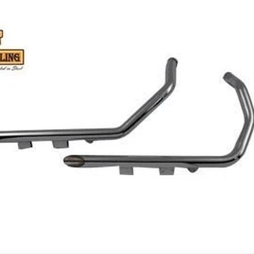 V-Twin 30-0070 Wyatt Gatling Exhaust Drag Pipe Set Slash Cut