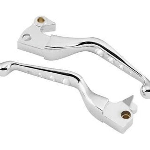 Biker's Choice 482716 Chrome 4-Hole Wide Lever Levers Set for Sportster 04-13