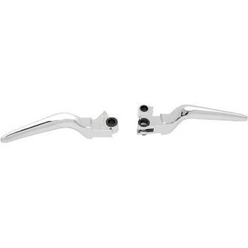Drag Specialties 0610-0210 Chrome Smooth Clutch Brake Lever Set for Harley 96-17
