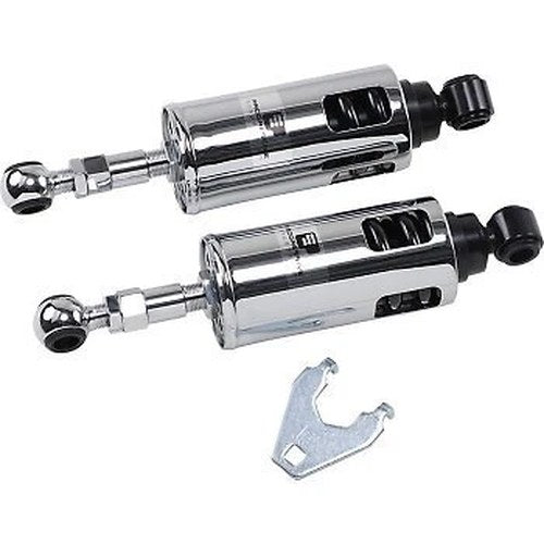 Progressive 422-4001C Heavy-Duty Chrome 422 Series Shocks for 89-99 Softail