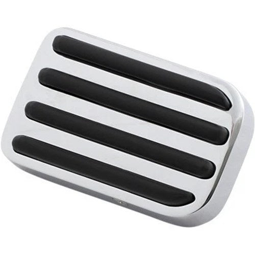 Drag Specialties 1203-0151 Chrome Rail Brake Pedal Pad for Fxst Fxdwg