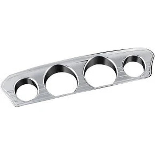 Kuryakyn 7284 Chrome Tri-Line Gauge Trim for 14-22 FLHT/FLHX & Trike
