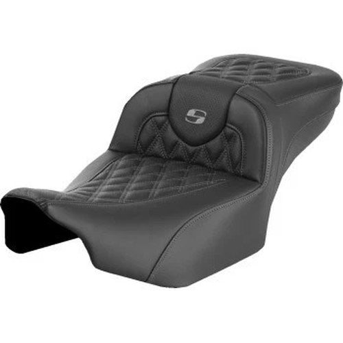 Saddlemen 823-07-18402 RoadSofa Seat Extended Reach Gray Lattice Stitch 23-24