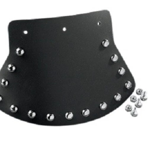 Drag Specialties DS-393703 9.5" x 6.5" Mud Flap Chrome Studs Studded