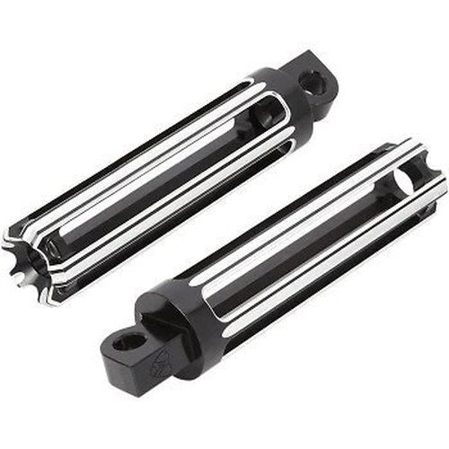Arlen Ness 06-114 Black 10-Gauge Male Mount Foot Pegs for Harley