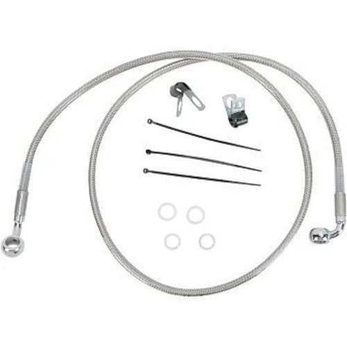 Drag Specialties 1741-2694Extended Length Stainless Steel Brake Line Kit