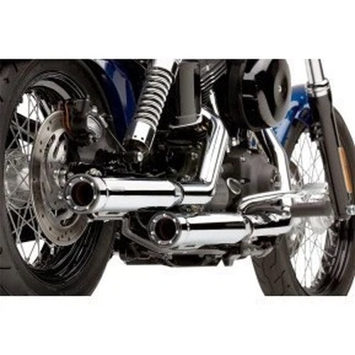 Cobra 6055 Rpt 3" Slip-On Mufflers '95-'17 Fxd - Chrome