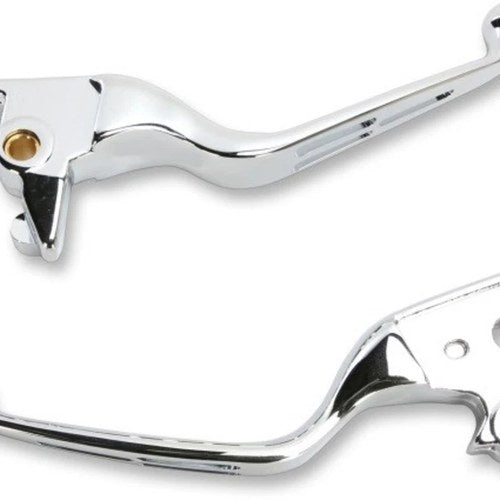 Chrome Slotted Lever Set for Softail 15-24