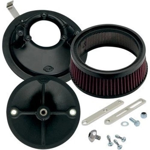 S&S Super Stock Stealth Air Cleaner Kit for Sportster 86-90 w/ E & G Series Carb