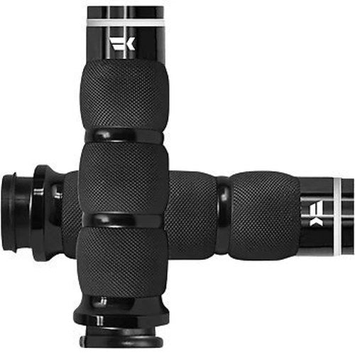 Khrome Werks Black Tracer Hand Grips for Harley Electronic Throttle Tbw 08-23