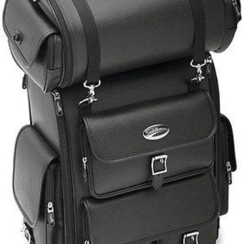 Saddlemen EX2200 Sissy Bar Back Rest Bag Motorcycle Luggage Universal 3515-0096
