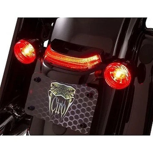 Ciro 40174 Black Crown Taillight for 14-21 Street Glide 15-21 Road Glide
