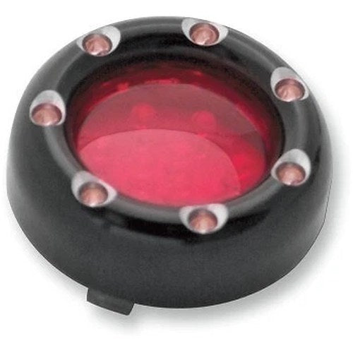 Arlen Ness 12-755 Black / Red LED Fire Ring Kit for Deuce Style Turn Signals