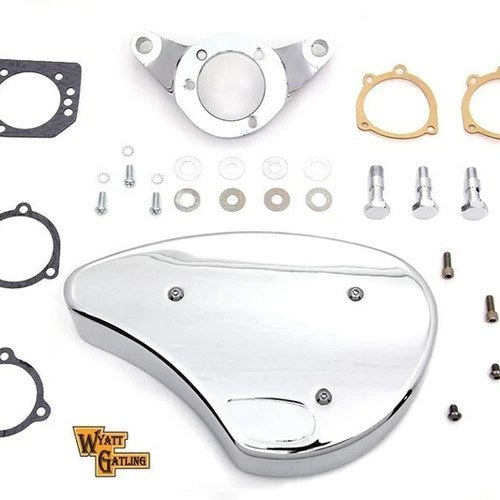 V-Twin 34-1635 Chrome Wyatt Gatling Air Cleaner Assembly for 93-07 Fxd & Fxst
