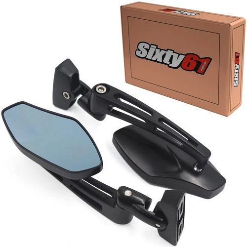 ZX9R Mirrors 1994-1998 1999 2000 2001 2002 2003 Kawasaki Black Convex adjustable