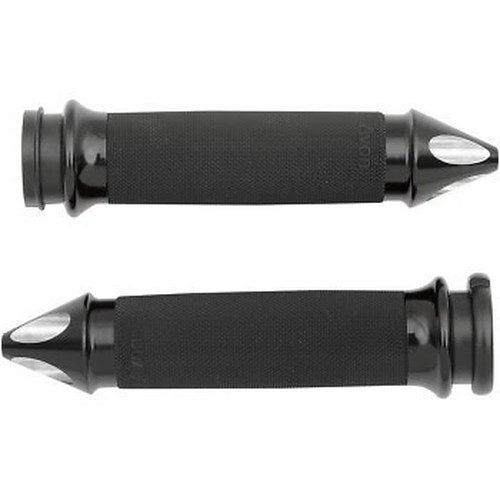 Avon CC-86-ANO-SP-FL Black Custom Spike End Hand Grips for Electronic Tbw