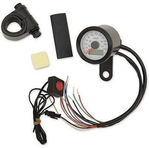 Drag Specialties 2210-0423 Programmable Speedometer Indicator Lights in Kph Kmh