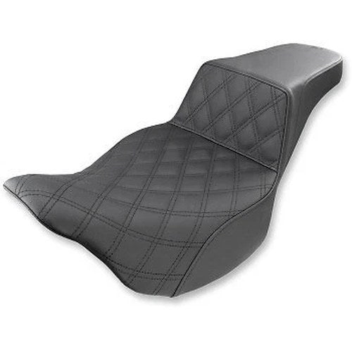 Saddlemen Black Extended Reach Step-Up Seat for 08-23 Harley Touring
