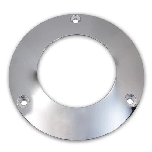 V-Twin 42-0238 Chrome 3-Hole C-Thru Derby Cover