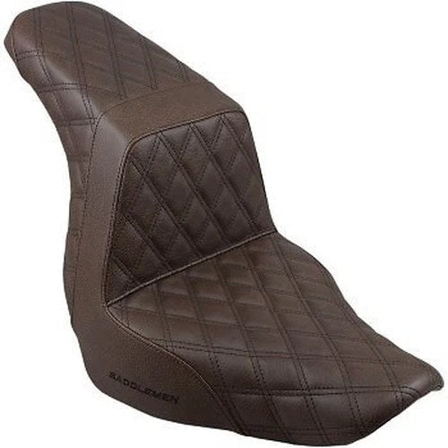 Saddlemen 818-29-175BR Brown Step-Up Seat Lattice Stitch for 18-21 FXLR/FLSB
