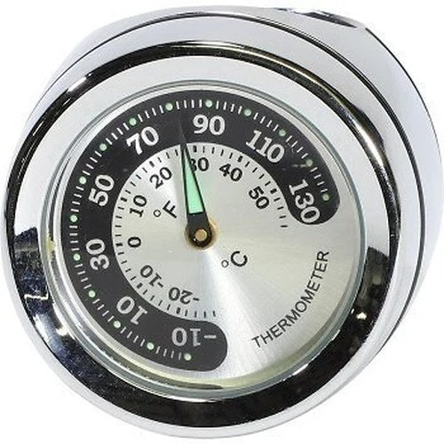 Drag Specialties 2212-0724 Handlebar Mounted Thermometer - Chrome - For 1" Bar