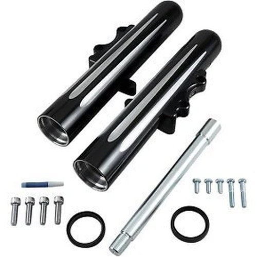 Arlen Ness 40-512 Black Deep Cut Dual-Disc Hot Legs Fork Legs for 14-20 Touring
