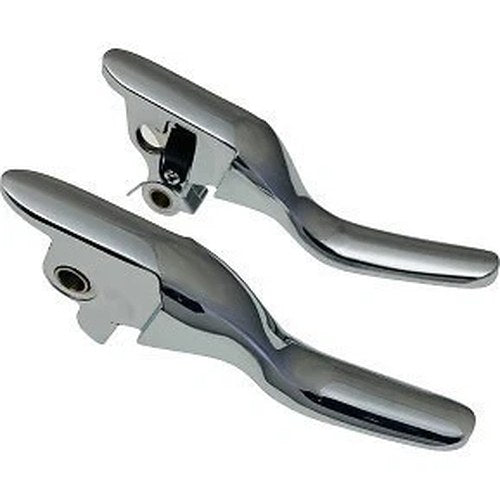 Drag Specialties 0610-2314 Chrome Short Lever Set for Sportster 14-22