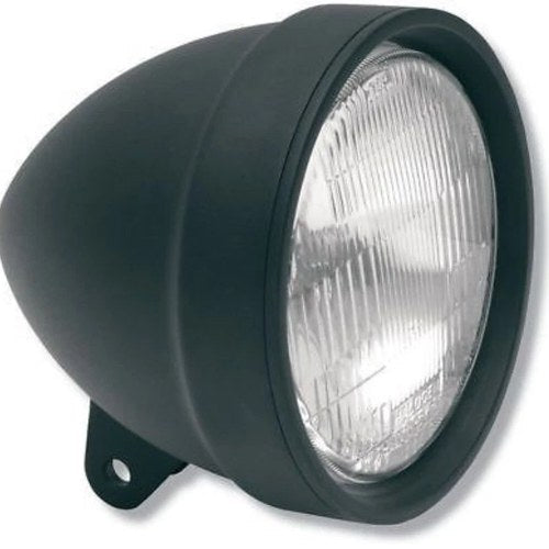Drag Specialties 2001-0207 Matte Black 5-3/4" Headlight Bottom Mount H-4 Halogen