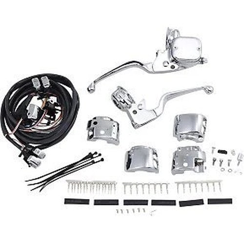 Drag Specialties 0610-0529 Chrome Handlebar Control Kit with Switches 96 & Up