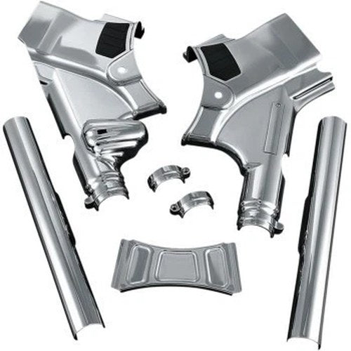 Kuryakyn 7832 Chrome Deluxe Neck Cover Kit for 09-13 Touring