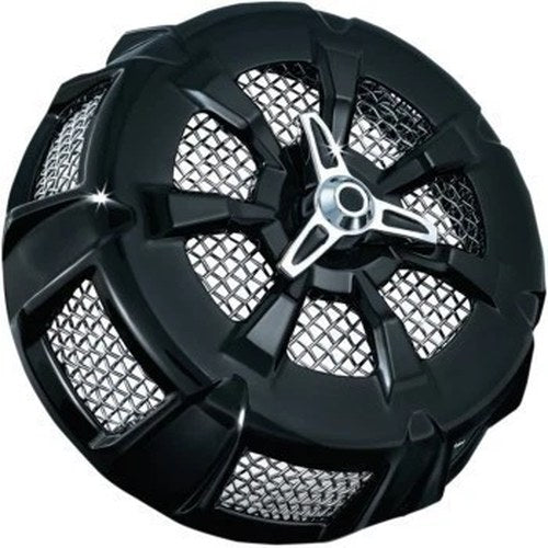 Kuryakyn 9438 Air Cleaner Cover Ally Cat Cover - Black/Chrome