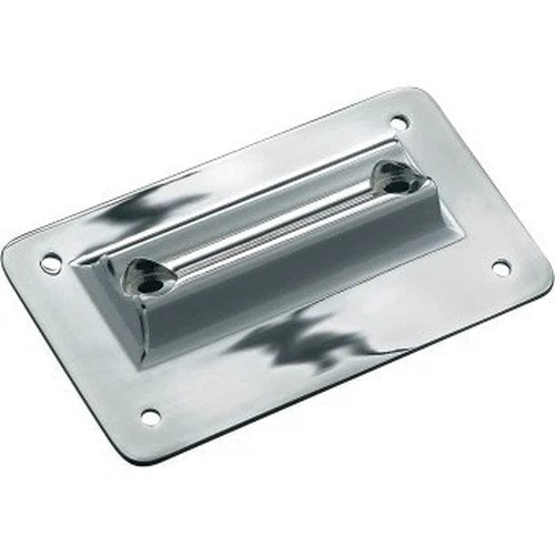 Kuryakyn 113 Chrome Laydown License Plate for 94-08 FLHR/FLTR w/o Tour Pak